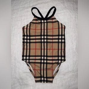 Baby Burberry swimsuit, 12 months
